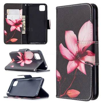 Lotus Flower Leather Wallet Case for Huawei Y5p