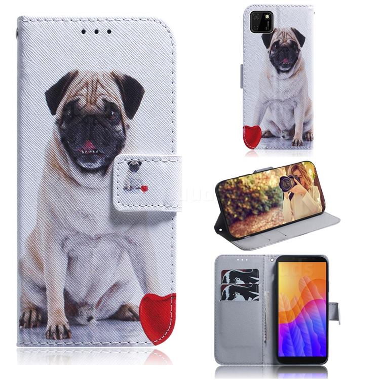 Pug Dog PU Leather Wallet Case for Huawei Y5p