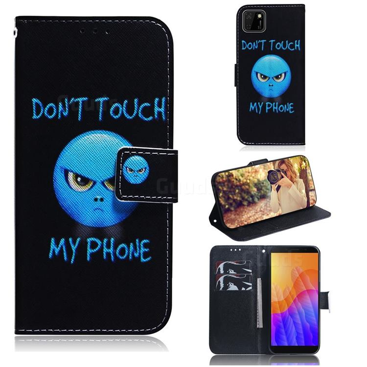 Not Touch My Phone PU Leather Wallet Case for Huawei Y5p