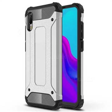 King Kong Armor Premium Shockproof Dual Layer Rugged Hard Cover for Huawei Y6 (2019) - White