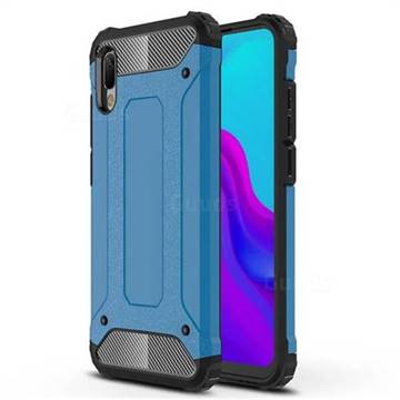 King Kong Armor Premium Shockproof Dual Layer Rugged Hard Cover for Huawei Y6 (2019) - Sky Blue