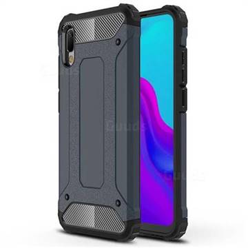 King Kong Armor Premium Shockproof Dual Layer Rugged Hard Cover for Huawei Y6 (2019) - Navy