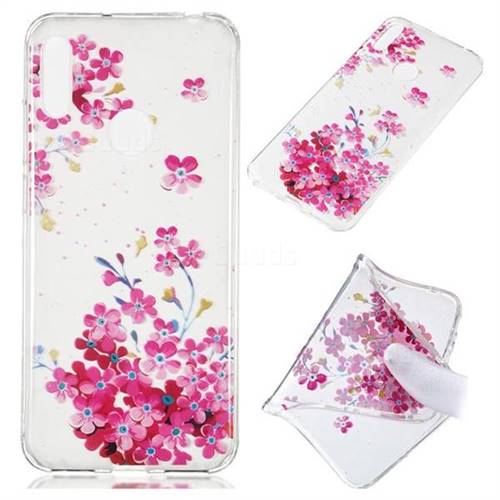 Plum Blossom Bloom Super Clear Soft TPU Back Cover for Huawei Y6 (2019)