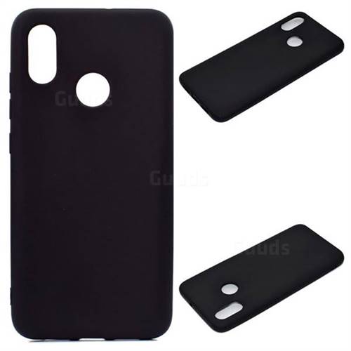 Candy Soft Silicone Protective Phone Case for Huawei Y6 (2019) - Black