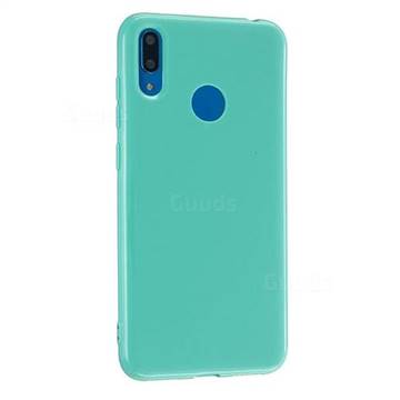 2mm Candy Soft Silicone Phone Case Cover for Huawei Y6 (2019) - Light Blue