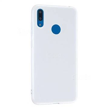 2mm Candy Soft Silicone Phone Case Cover for Huawei Y6 (2019) - White
