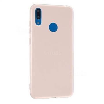 2mm Candy Soft Silicone Phone Case Cover for Huawei Y6 (2019) - Light Pink