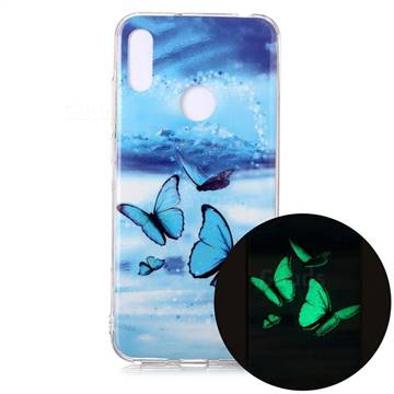 Flying Butterflies Noctilucent Soft TPU Back Cover for Huawei Y6 (2019)