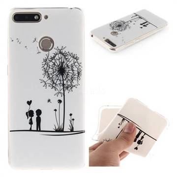 Couple Dandelion IMD Soft TPU Back Cover for Huawei Y6 (2018)