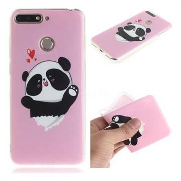 Heart Cat IMD Soft TPU Cell Phone Back Cover for Huawei Y6 (2018)