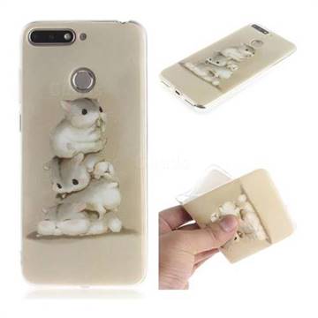 Three Squirrels IMD Soft TPU Cell Phone Back Cover for Huawei Y6 (2018)