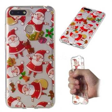 Santa Claus Super Clear Soft TPU Back Cover for Huawei Y6 (2018)