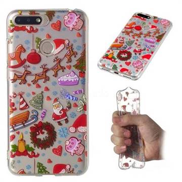 Christmas Playground Super Clear Soft TPU Back Cover for Huawei Y6 (2018)