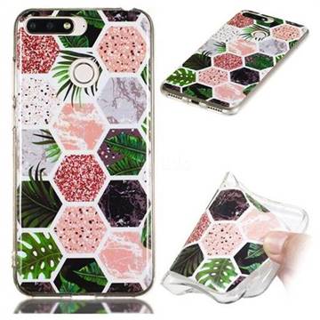 Rainforest Soft TPU Marble Pattern Phone Case for Huawei Y6 (2018)