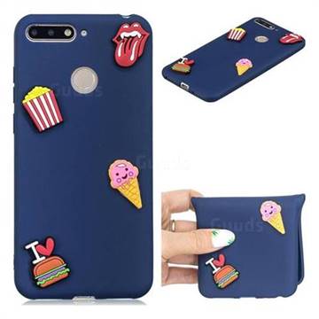 I Love Hamburger Soft 3D Silicone Case for Huawei Y6 (2018)