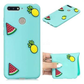 Watermelon Pineapple Soft 3D Silicone Case for Huawei Y6 (2018)
