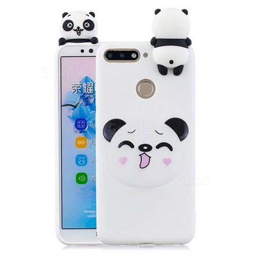 Smiley Panda Soft 3D Climbing Doll Soft Case for Huawei Y6 (2018)