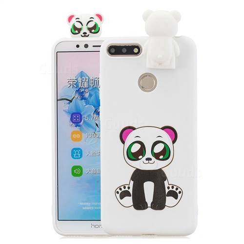 Panda Soft 3D Climbing Doll Stand Soft Case for Huawei Y6 (2018)
