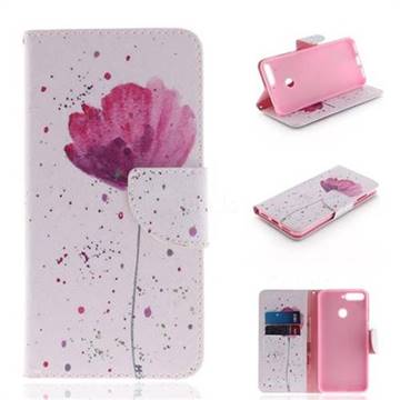 Purple Orchid PU Leather Wallet Case for Huawei Y6 (2018)