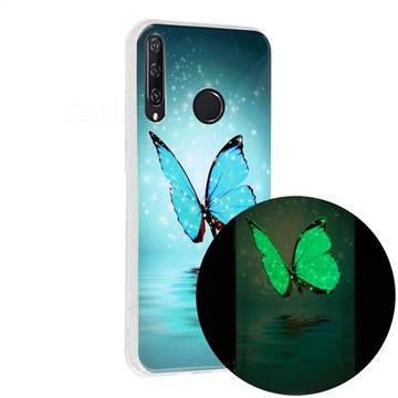 Butterfly Noctilucent Soft TPU Back Cover for Huawei Y6p