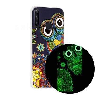 Tribe Owl Noctilucent Soft TPU Back Cover for Huawei Y6p