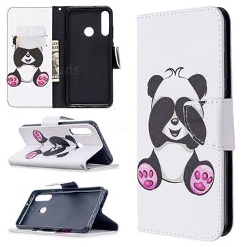 Lovely Panda Leather Wallet Case for Huawei Y6p