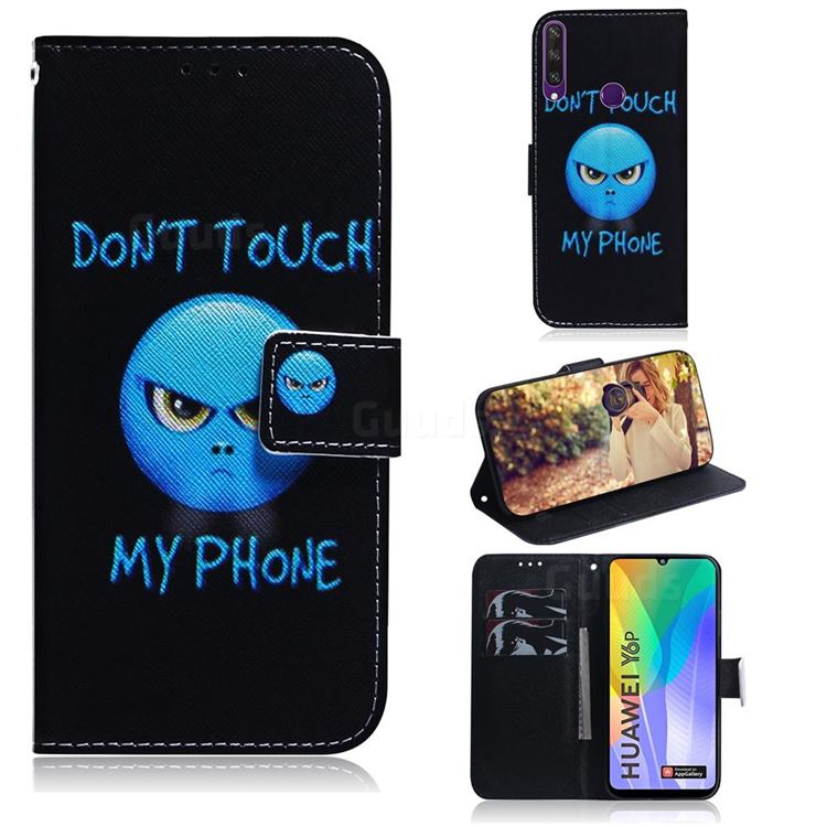 Not Touch My Phone PU Leather Wallet Case for Huawei Y6p