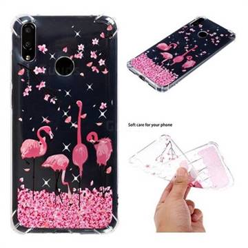 Cherry Flamingo Anti-fall Clear Varnish Soft TPU Back Cover for Huawei Y7(2019) / Y7 Prime(2019) / Y7 Pro(2019)