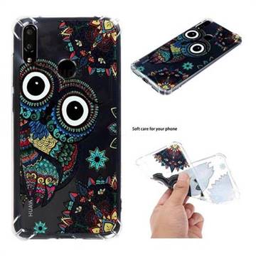 Owl Totem Anti-fall Clear Varnish Soft TPU Back Cover for Huawei Y7(2019) / Y7 Prime(2019) / Y7 Pro(2019)