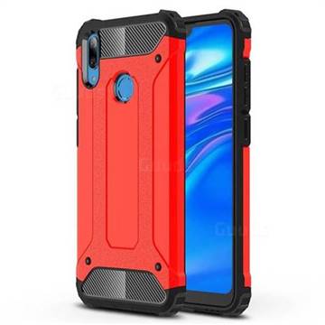 King Kong Armor Premium Shockproof Dual Layer Rugged Hard Cover for Huawei Y7(2019) / Y7 Prime(2019) / Y7 Pro(2019) - Big Red