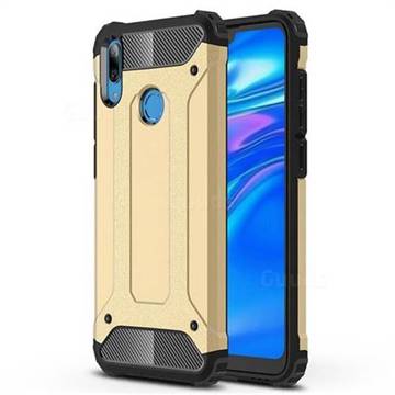 King Kong Armor Premium Shockproof Dual Layer Rugged Hard Cover for Huawei Y7(2019) / Y7 Prime(2019) / Y7 Pro(2019) - Champagne Gold