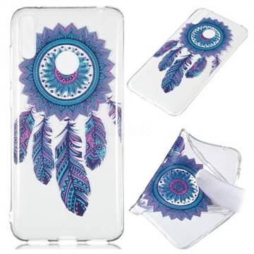 Blue Wind Chimes Super Clear Soft TPU Back Cover for Huawei Y7(2019) / Y7 Prime(2019) / Y7 Pro(2019)
