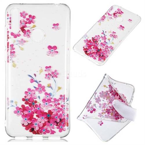 Plum Blossom Bloom Super Clear Soft TPU Back Cover for Huawei Y7(2019) / Y7 Prime(2019) / Y7 Pro(2019)