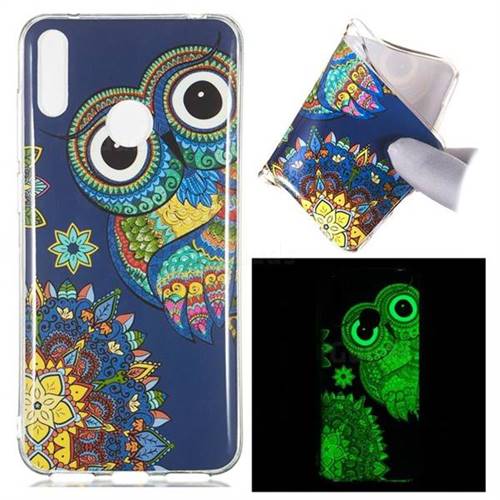 Tribe Owl Noctilucent Soft TPU Back Cover for Huawei Y7(2019) / Y7 Prime(2019) / Y7 Pro(2019)