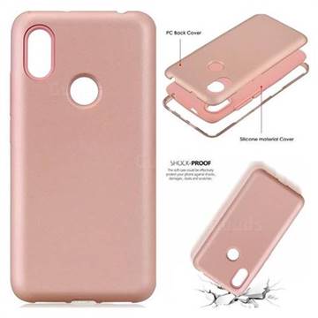 Matte Pc Silicone Shockproof Phone Back Cover Case For Huawei Y7
