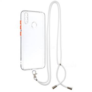 Necklace Cross-body Lanyard Strap Cord Phone Case Cover for Huawei Y7(2019) / Y7 Prime(2019) / Y7 Pro(2019) - Transparent