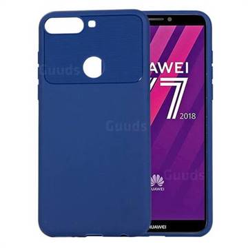 Carapace Soft Back Phone Cover for Huawei Y7(2018) - Blue