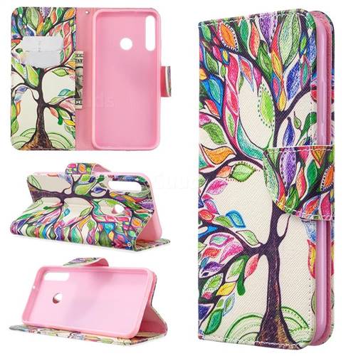 The Tree of Life Leather Wallet Case for Huawei Y7p