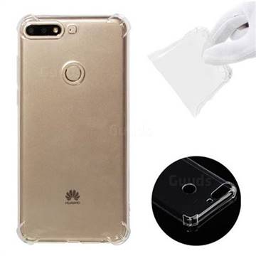 Anti-fall Clear Soft Back Cover for Huawei Y7 Pro (2018) / Y7 Prime(2018) / Nova2 Lite - Transparent