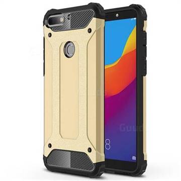 King Kong Armor Premium Shockproof Dual Layer Rugged Hard Cover for Huawei Y7 Pro (2018) / Y7 Prime(2018) / Nova2 Lite - Champagne Gold