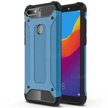 King Kong Armor Premium Shockproof Dual Layer Rugged Hard Cover for Huawei Y7 Pro (2018) / Y7 Prime(2018) / Nova2 Lite - Sky Blue
