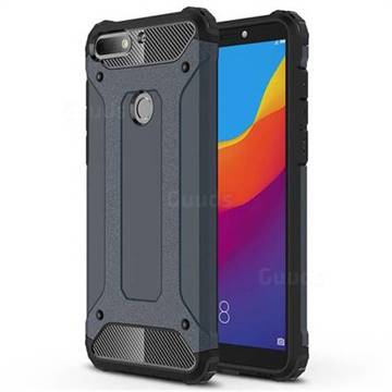 King Kong Armor Premium Shockproof Dual Layer Rugged Hard Cover for Huawei Y7 Pro (2018) / Y7 Prime(2018) / Nova2 Lite - Navy