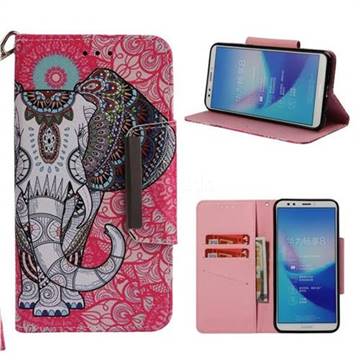 Totem Jumbo Big Metal Buckle PU Leather Wallet Phone Case for Huawei Y7 Pro (2018) / Y7 Prime(2018) / Nova2 Lite