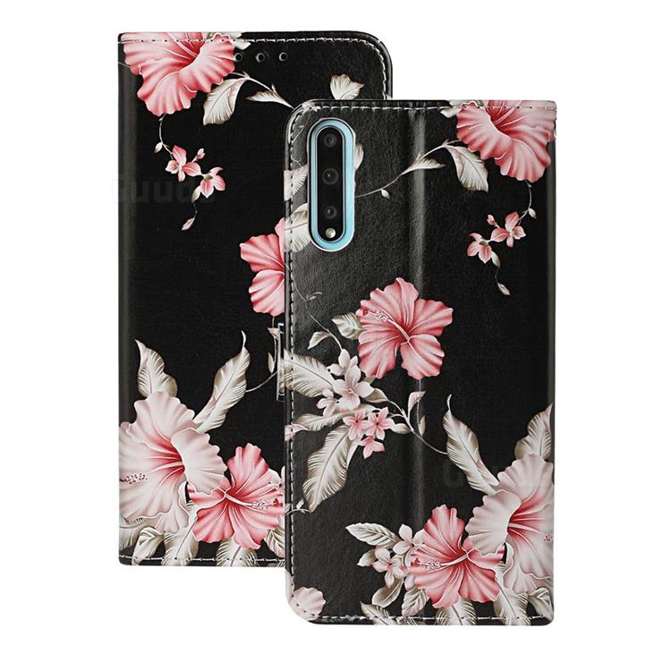 Azalea Flower PU Leather Wallet Case for Huawei Y8p