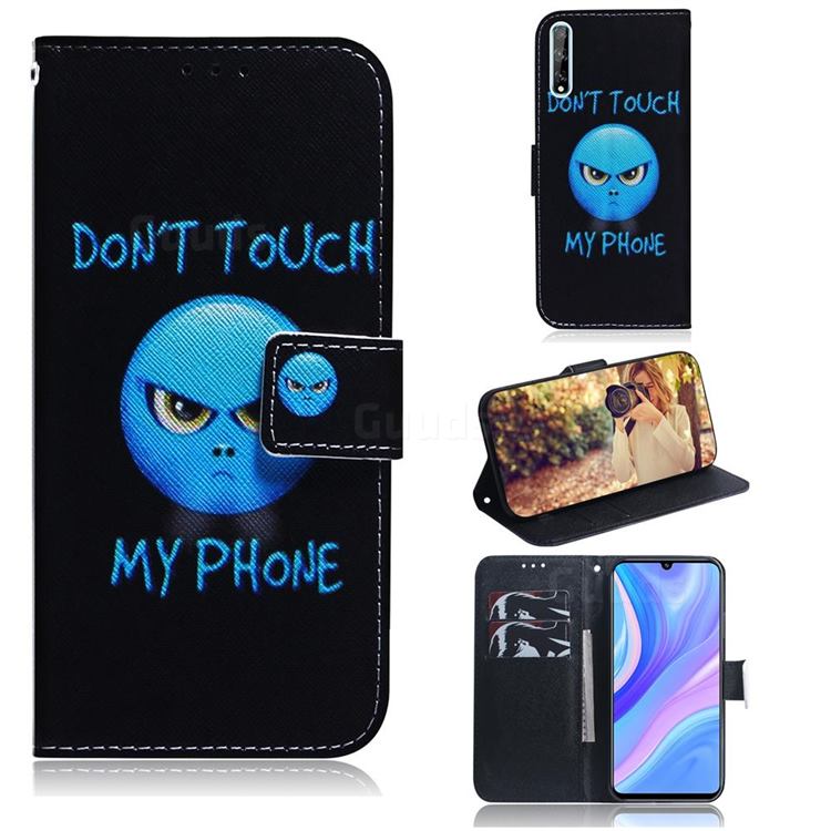 Not Touch My Phone PU Leather Wallet Case for Huawei Y8p