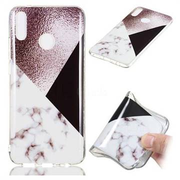 Black white Grey Soft TPU Marble Pattern Phone Case for Huawei Y9 (2019)
