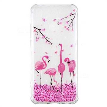 Cherry Flamingo Anti-fall Clear Varnish Soft TPU Back Cover for Huawei Y9 (2019)