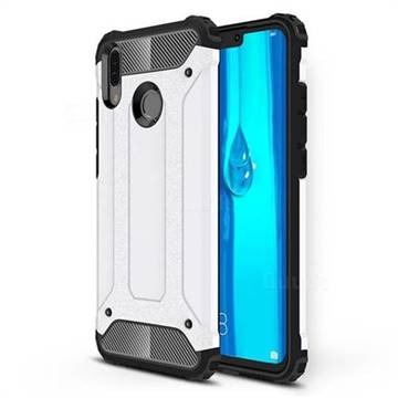 King Kong Armor Premium Shockproof Dual Layer Rugged Hard Cover for Huawei Y9 (2019) - White
