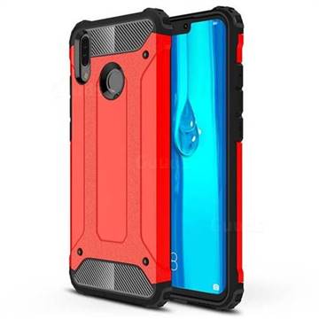 King Kong Armor Premium Shockproof Dual Layer Rugged Hard Cover for Huawei Y9 (2019) - Big Red