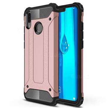 King Kong Armor Premium Shockproof Dual Layer Rugged Hard Cover for Huawei Y9 (2019) - Rose Gold